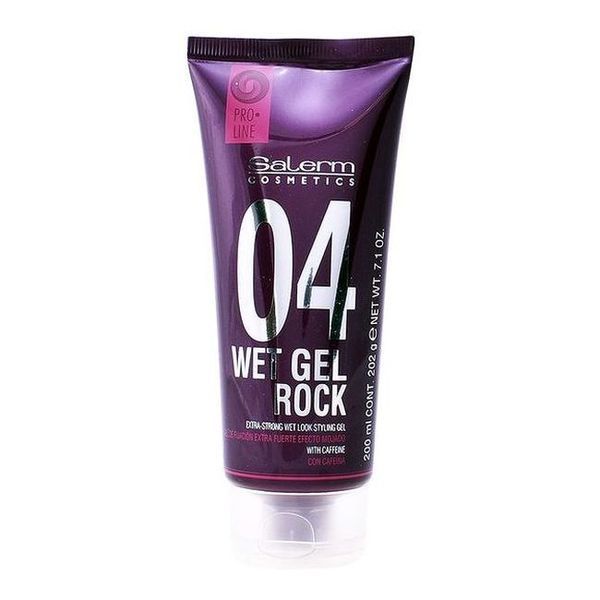 Gel fijador efecto mojado extrafuerte Salerm Cosmetics Wet Gel Rock 200 ml