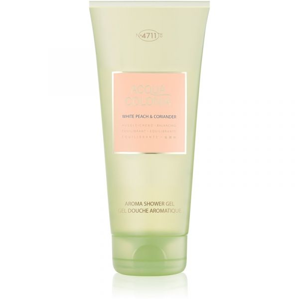 4711 Acqua Colonia Gel de ducha de melocotón blanco y cilantro 200 ml