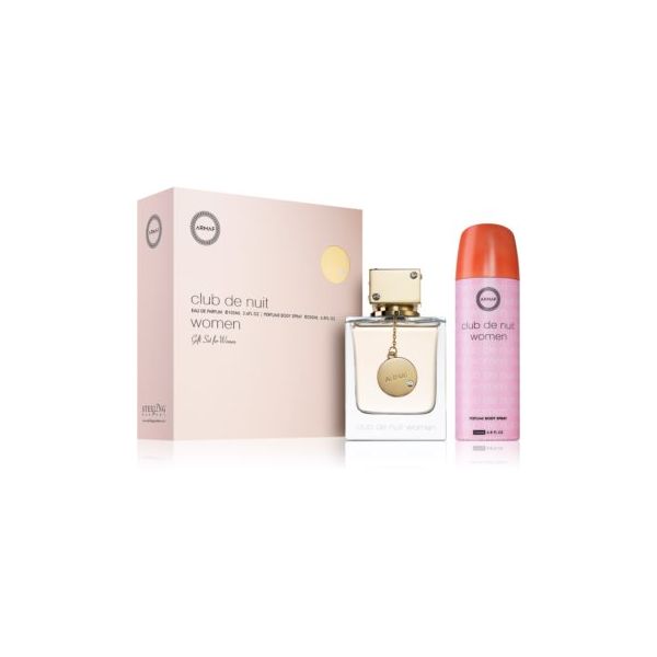 Set de regalo Armaf Club De Nuit para mujer: Eau de Parfum de 105 ml + Body Spray de 200 ml