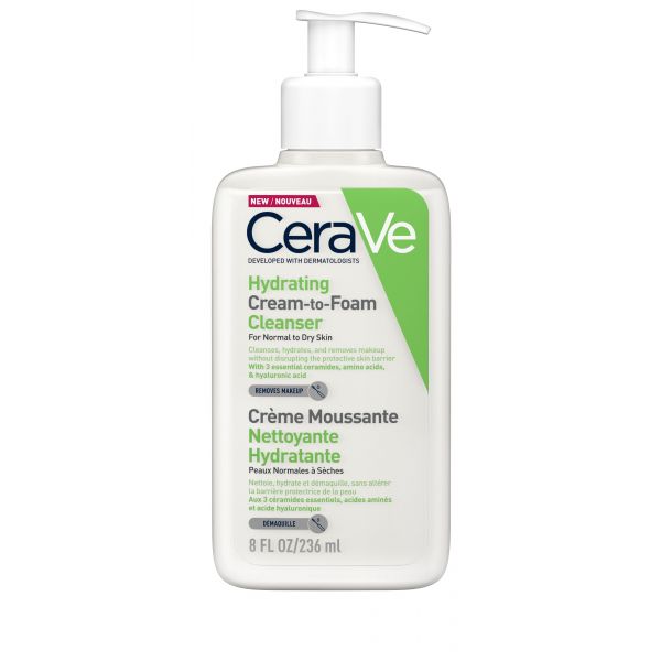 CERAVE HYDRATING CREAM-TO-FOAM LIMPIADOR 236ML