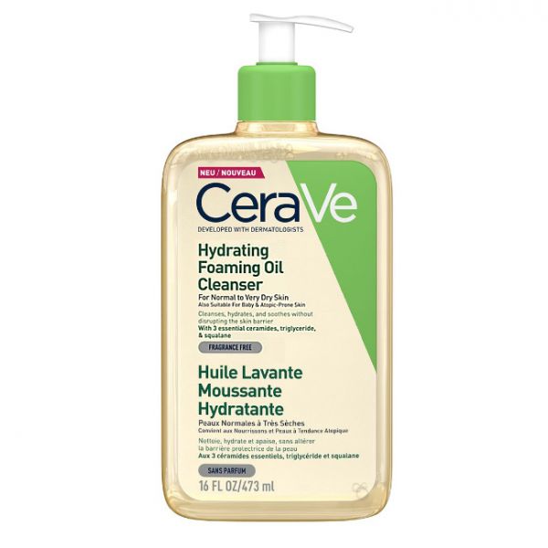 CERAVE HYDRATING OIL ESPUMA LIMPIADORA 473ML