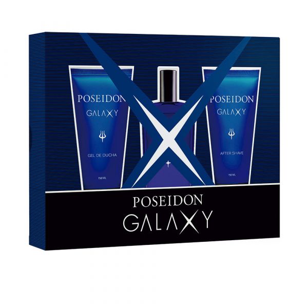 POSEIDON GALAXY EAU DE TOILETTE 1 UNIDAD VAPORIZADOR + LOCIÓN PARA DESPUÉS DEL AFEITADO 150 ML + GEL DE BAÑO 150 ML