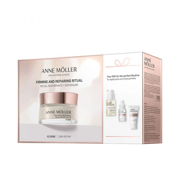Anne Möller Rosâge Rich Repairing and Balancing Cream SPF15 4-Piece Set