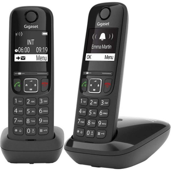 GIGASET WIRELESS PHONE AS690 DUO BLACK (L36852-H2816-D201)