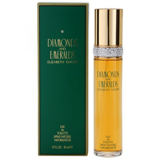 Vaporizador de Eau de Toilette Elizabeth Taylor Diamonds &amp; Emeralds de 50 ml