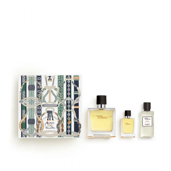 Terre D'Hermès Eau De Parfum Spray 75ml Set 3 Pieces