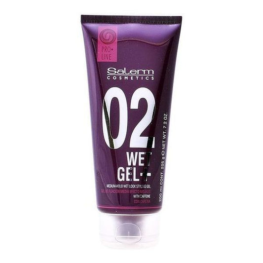 Gel fijador efecto mojado Salerm Cosmetics + 200 ml