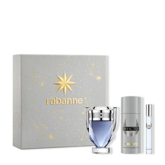 Rabanne Invictus Eau De Toilette Spray 100ml Set 3 Piezas