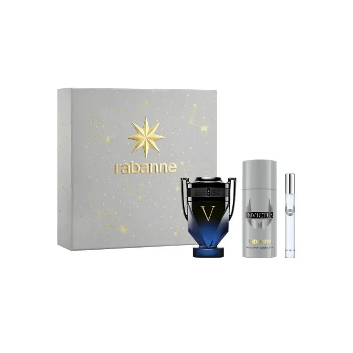 Rabanne Invictus Victory Elixir Eau De Perfume Spray 100ml Set 3 Piezas