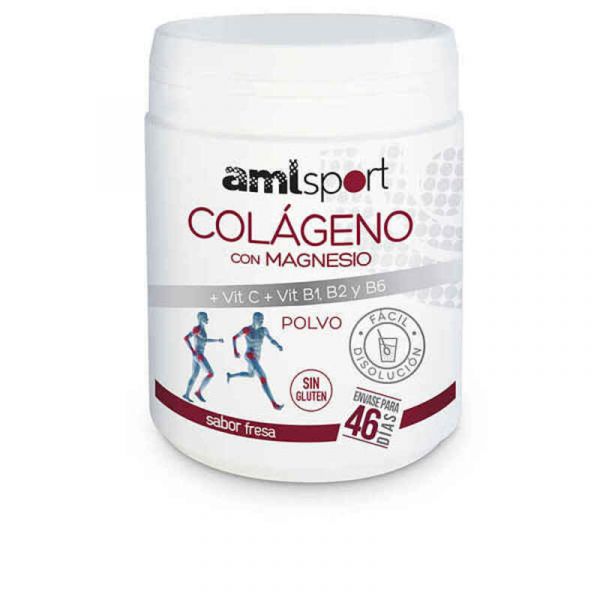 Amlsport Colágeno Con Magnesio Vit C Vit B1 B2 B6 Sabor Fresa Pol