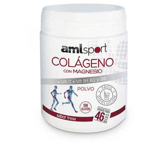 Amlsport Colágeno Con Magnesio Vit C Vit B1 B2 B6 Sabor Fresa Pol