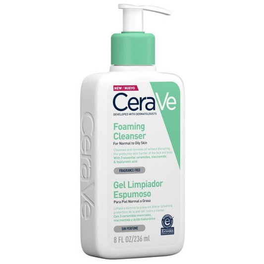 CERAVE NORMAL TO OILY SKIN FOAMING CLEANSER FRAGRANCE FREE 473ML