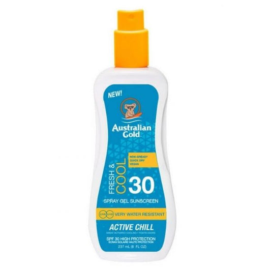 AUSTRALIAN GOLD ACTIVE CHILL SPRAY GEL SPF30 237ML