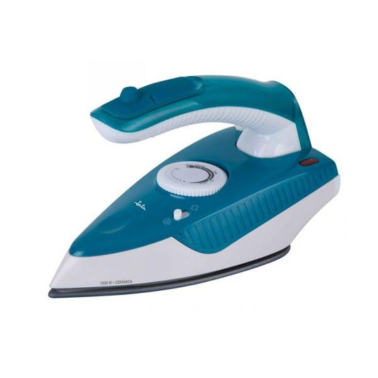 JATA STEAM IRON SPECIAL FOR TRAVEL FOLDABLE HANDLE 1000W BLUE-WHITE JEPL2810