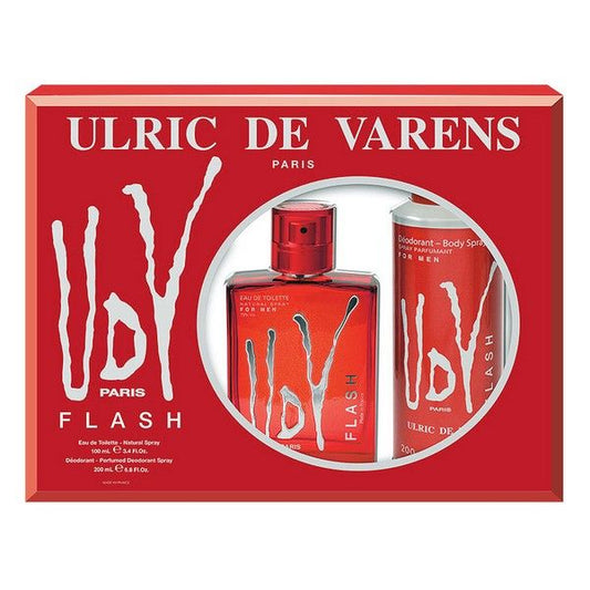 Ulric De Varens Flash Eau De Toilette Spray 100ml Set 2 Peças