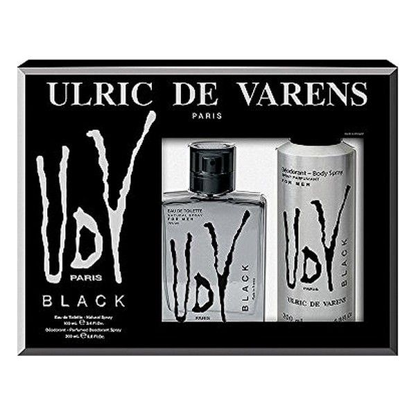Ulric De Varens UDV Black For Men Eau De Toilette Spray 100ml Set 2 Peças