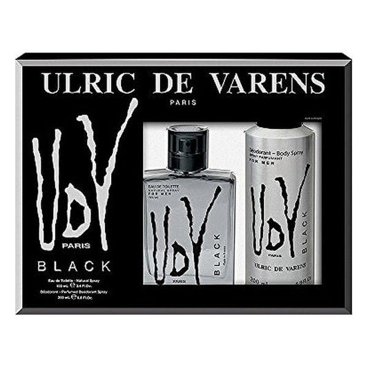 Ulric De Varens UDV Black For Men Eau De Toilette Spray 100ml Set 2 Peças