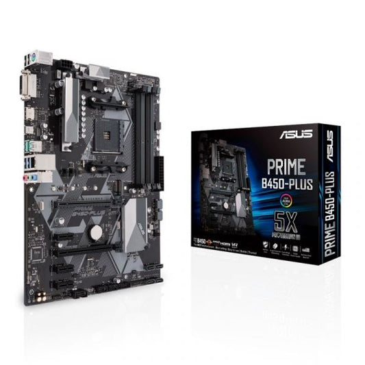 ASUS PRIME B450-PLUS AMD B450 SOCKET AM4 ATX 90MB0YN0-M0EAY0