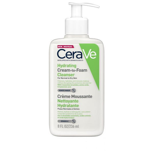 CERAVE HYDRATING CREAM-TO-FOAM LIMPIADOR 236ML