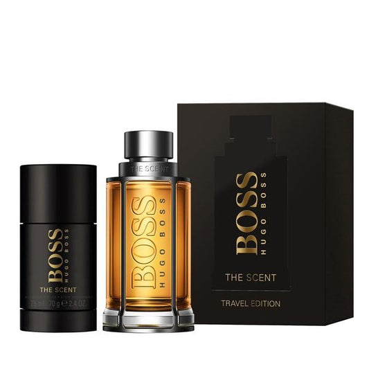 HUGO BOSS THE SCENT EAU DE TOILETTE TRAVEL EDITION 100ML  + DESODORANTE STICK 75GR
