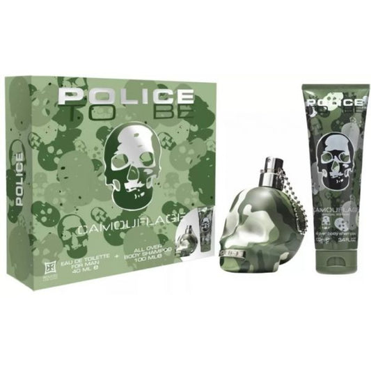 POLICE TO BE CAMOUFLAGE EAU DE TOILETE 40ML  + CHAMPU PERFUMADO 100ML