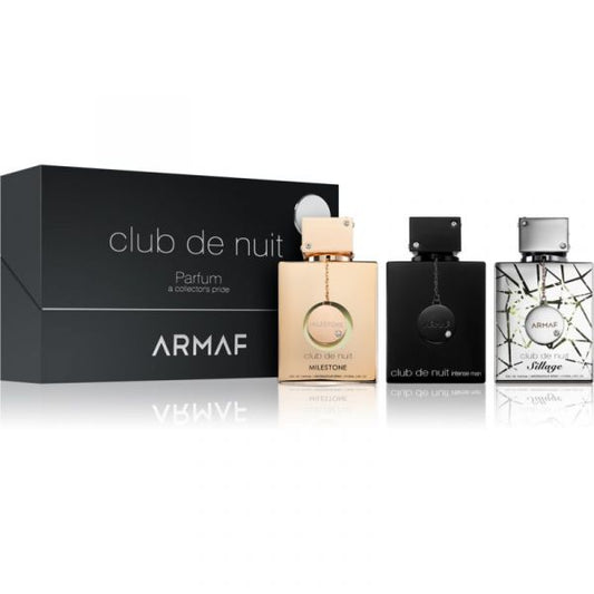 Armaf Club de Nuit A Collectors Pride for Men Gift Set 30ml Club de Nuit Intense EDP + 30ml Club de Nuit Milestone EDP + 30ml Club de Nuit Sillage EDP