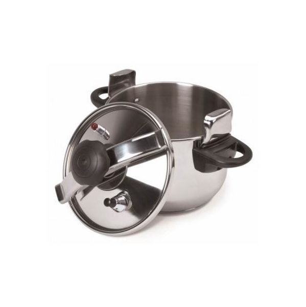 JATA PRESSURE COOKER CLASSIC STAINLESS STEEL 22CM DIAM. 6L INDUCTION READY OPC6