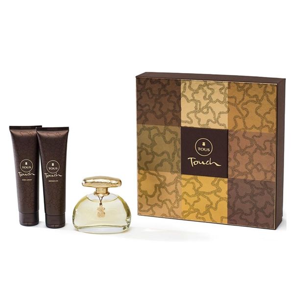 TOUS TOUCH EAU DE TOILETTE 100ML  + LECHE CORPORAL 100ML + GEL DE BAÑO 100ML