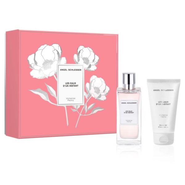 Angel Schlesser Immense Peony Eau De Toilette Spray 100ml Set 2 Peças
