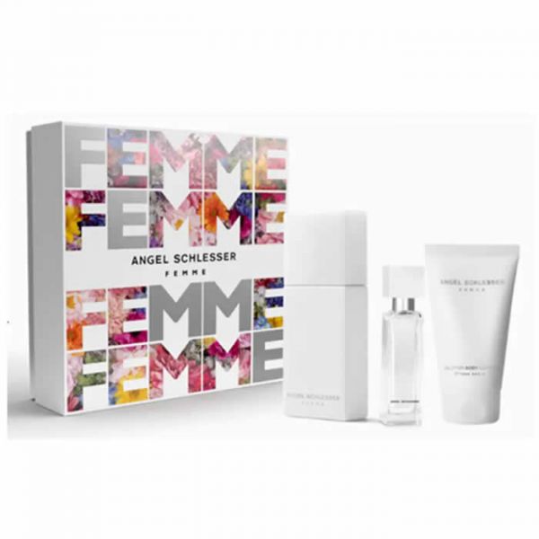 Angel Schlesser Femme Eau De Toilette Spray 100ml Set 3 Peças