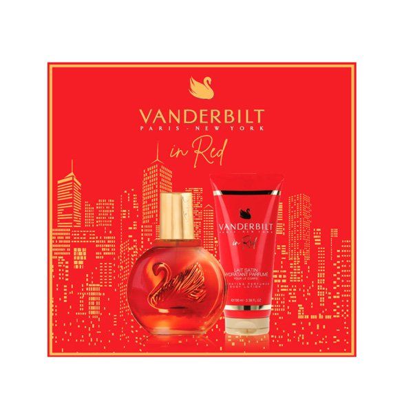 Gloria Vanderbilt In Red Gift Set 100ml EDT + 100ml Body Lotion