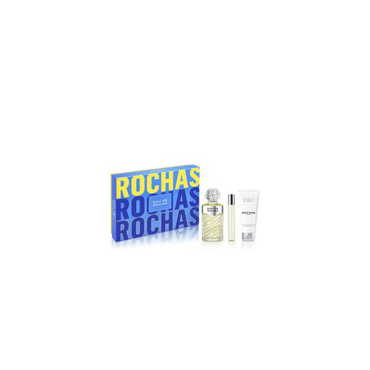 Set Eau Rochas Edt 100ml Body 100ml Edt 20ml@