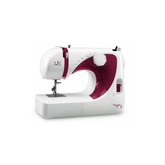 JATA SEWING MACHINE DOUBLE NEEDLE ELECTRONIC PEDAL PORTABLE 70W WHITE-RED MC695