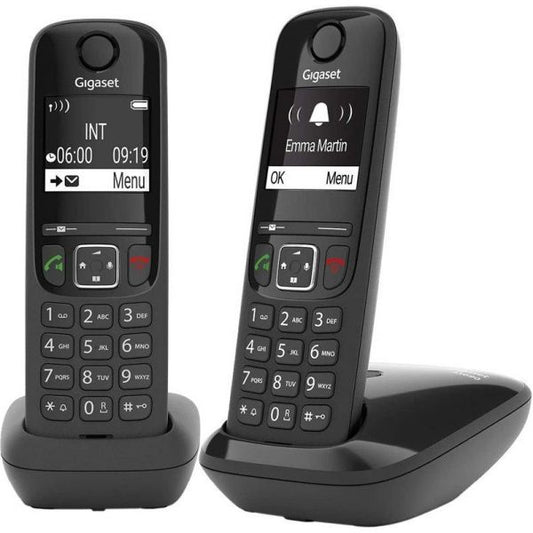 GIGASET WIRELESS PHONE AS690 DUO BLACK (L36852-H2816-D201)